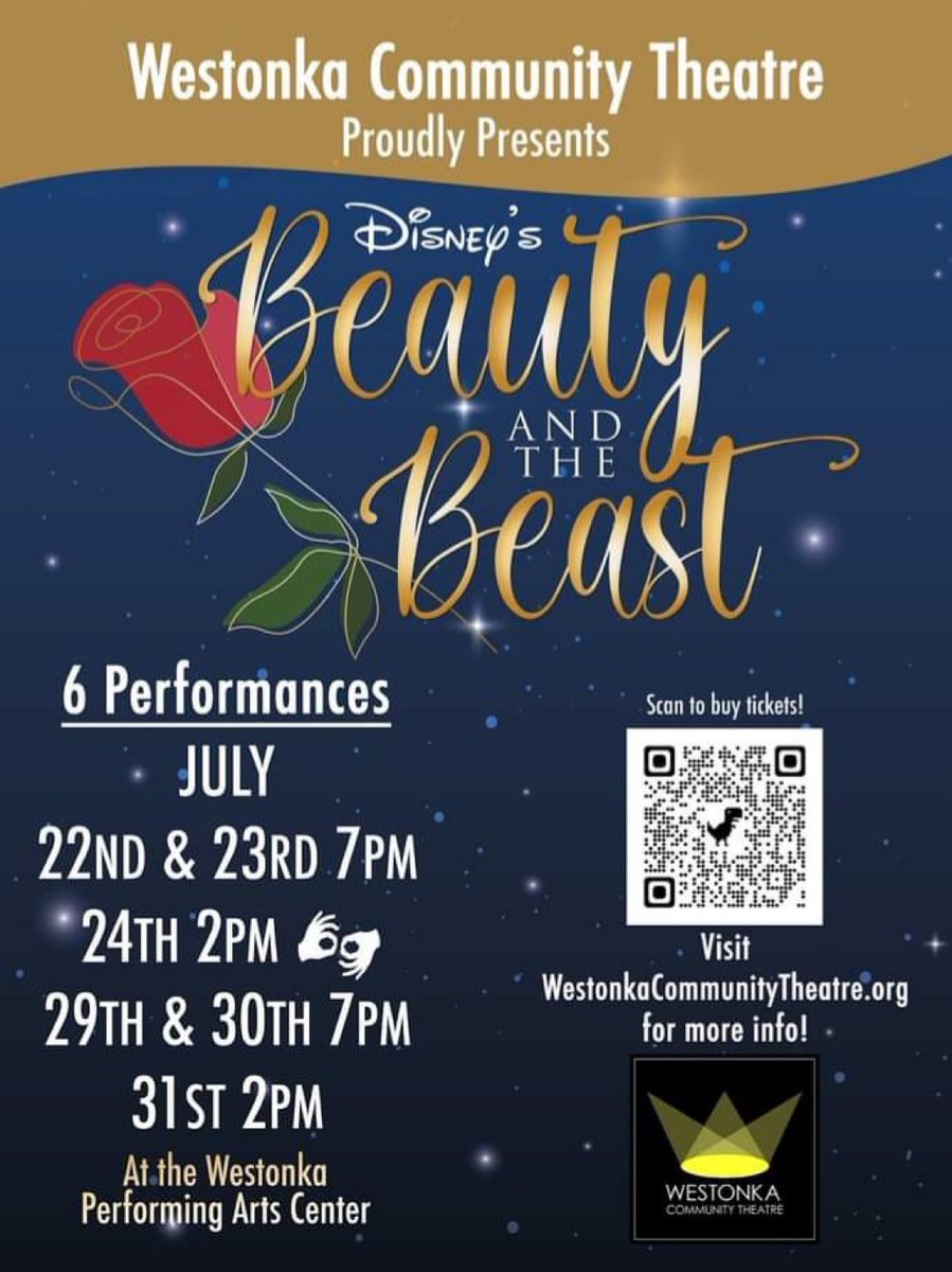 Come watch past and present students AND coaches sing, dance, play instruments, move sets, and direct!! Be Our Guest!!