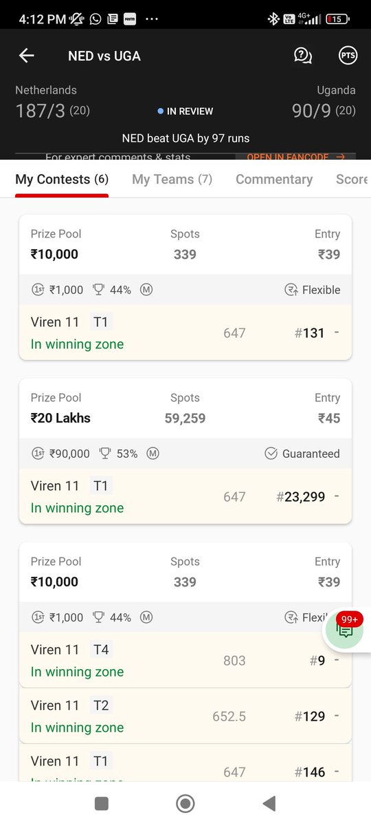 Fantasy Cricket Pro 🏏 (Viren Hemrajani) tweet media