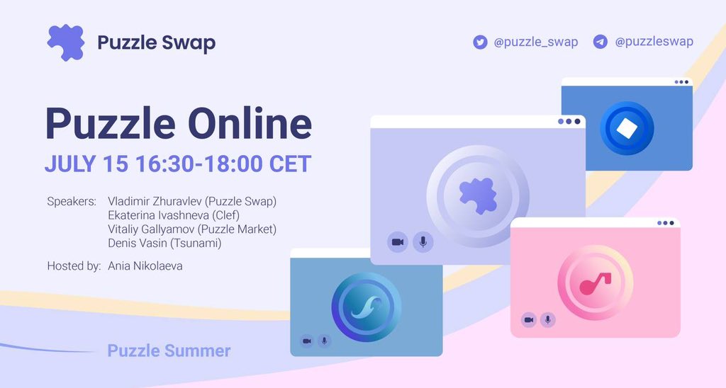 puzzle_network's tweet photo. We will be happy to see you at our «Puzzle Online» event 📲

Tomorrow (15 July) at 16:30 CET we’re waiting for you here: https://t.co/jmP6b6SXia https://t.co/B58Nugkik7