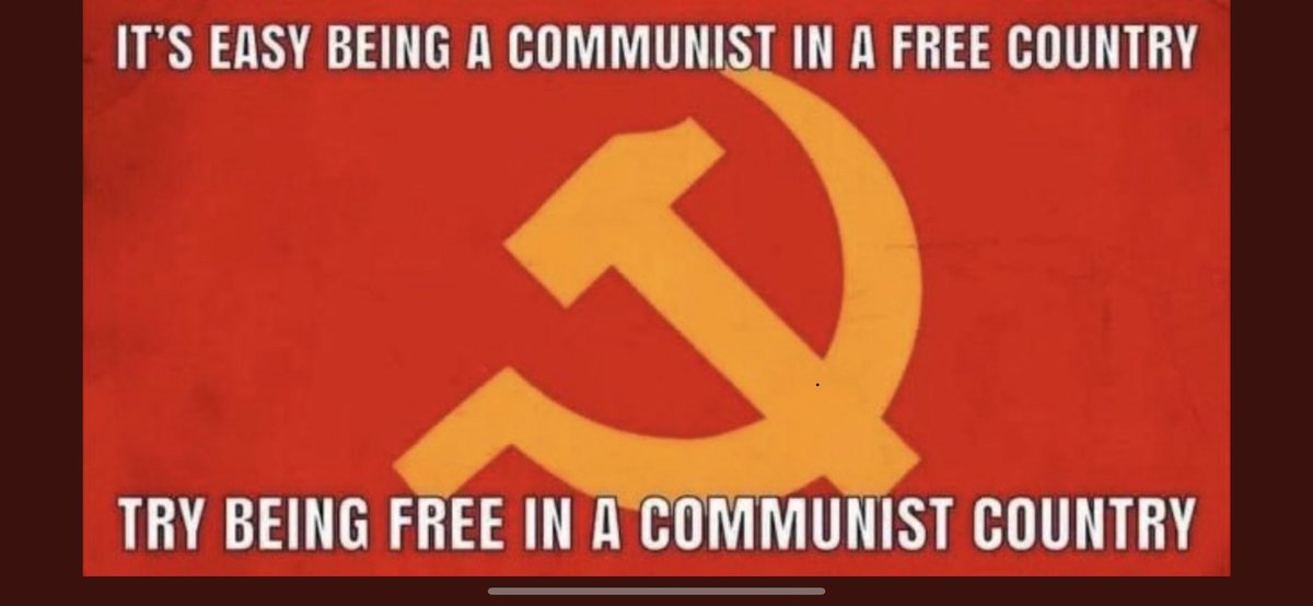 @wolfdiesel66 @MrMusicSoftware @BernieSpofforth @Lewed26 Communism. Hated by those who escaped it. Beloved by liberals who have never experienced it.