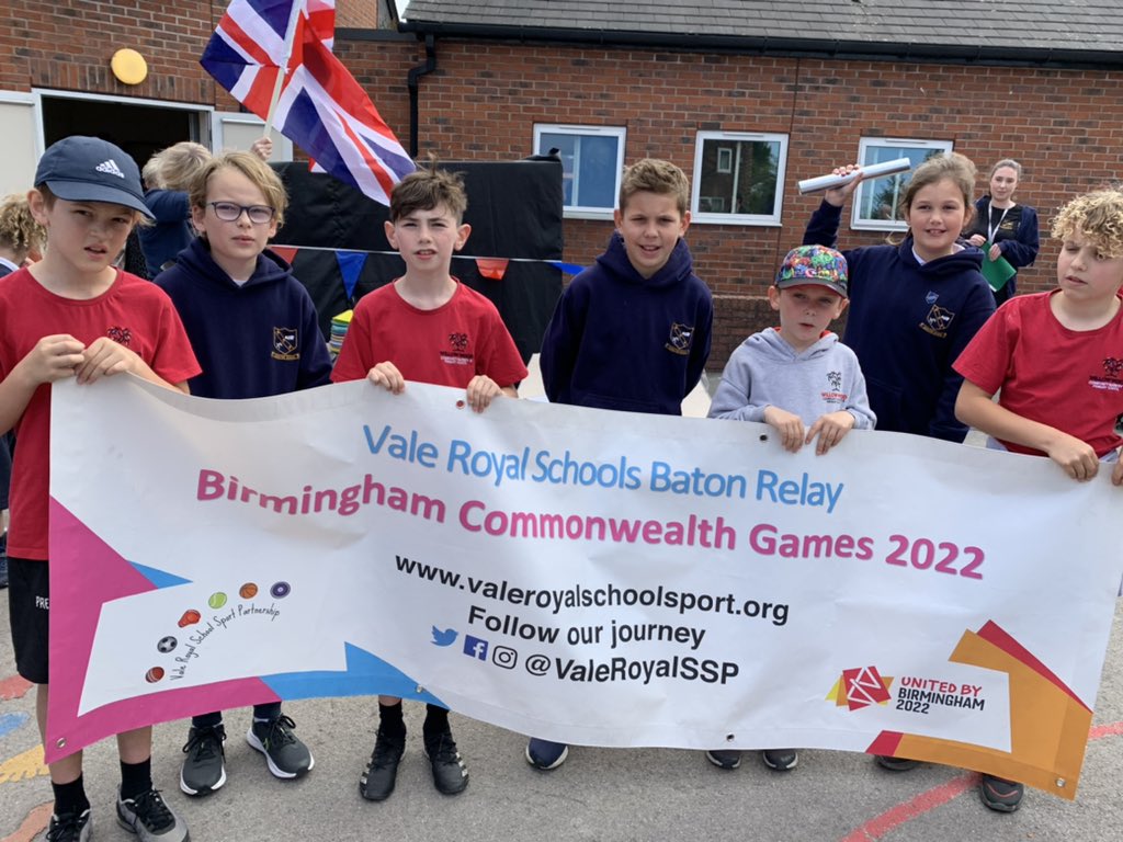Vale Royal School Sport Partnership (@valeroyalssp) on Twitter photo A fabulous welcome from <a href="/MoultonPrimary/">Moulton School</a> for the handover by <a href="/WillowwoodCNPS/">Willow Wood Community Nursery & Primary School</a>
#SchoolsBatonRelay
<a href="/Go_CheshireWest/">Cheshire West</a> <a href="/birminghamcg22/">Birmingham 2022</a>
<a href="/YouthSportTrust/">Youth Sport Trust</a> A fabulous welcome from <a href="/MoultonPrimary/">Moulton School</a> for the handover by <a href="/WillowwoodCNPS/">Willow Wood Community Nursery & Primary School</a>
#SchoolsBatonRelay
<a href="/Go_CheshireWest/">Cheshire West</a> <a href="/birminghamcg22/">Birmingham 2022</a>
<a href="/YouthSportTrust/">Youth Sport Trust</a>