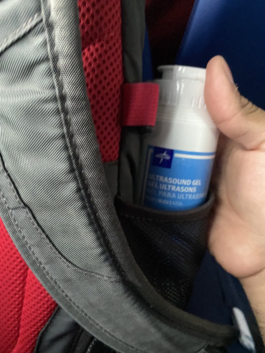 1 year into fellowship and I’m subconsciously packing ultrasound gel instead of my water bottle 🤦🏽‍♂️ #hocusPOCUS