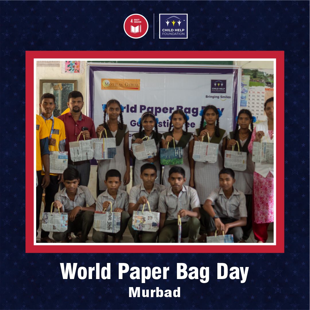 chfusa_'s tweet photo. On the occasion of #WorldPaperBagDay on 12th July, @chfusa_ Volunteers conducted a ‘#PaperBag Making Activity’ in Murbad Ashram School. 
.
#Childhelpfoundation https://t.co/jf4WXaKI96