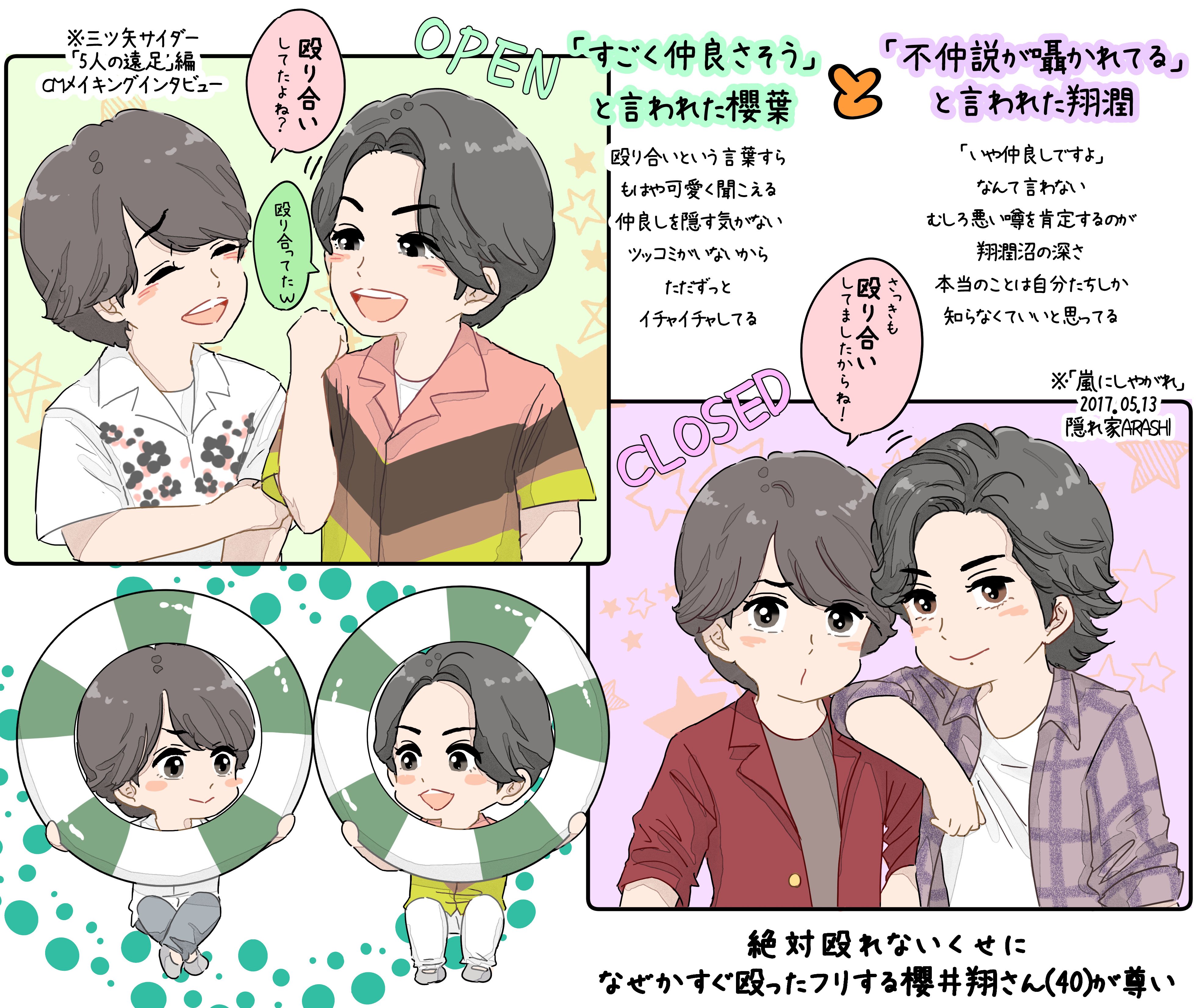 嵐 - 翔潤ページ 翔潤コンビ❤💜⁡ ⁡間違いない2人♡⁡ ⁡⁡ ⁡@arashi_fan_account