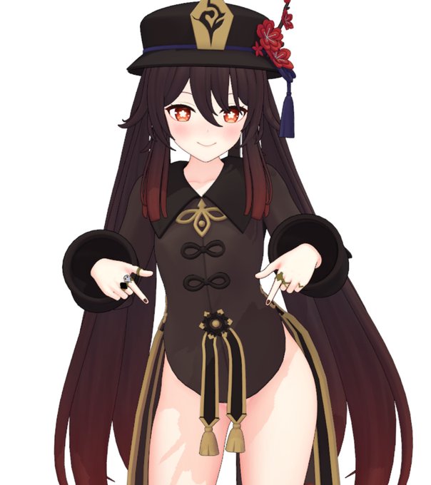 ・テクスチャ、ボーン、ウェイト、物理入れ
物理は大体入りました～🤗
指輪のテクスチャとブレスレット作成忘れてましたね😇
インナー消したのとインナーの画像です😋
明日までに出来るだけ調整等しておきます～ 