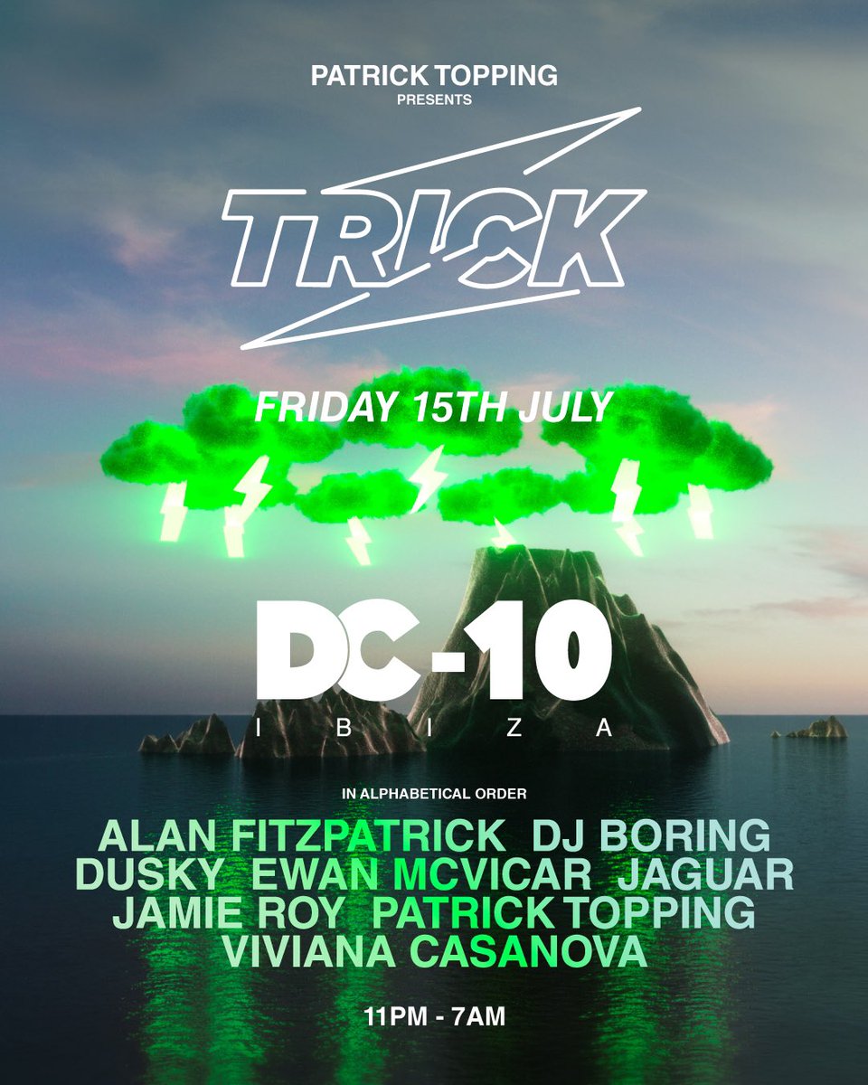 Opening the terrace @dc10 tomorrow 11:00pm - 12:30am. Literally another dream to tick off the list.