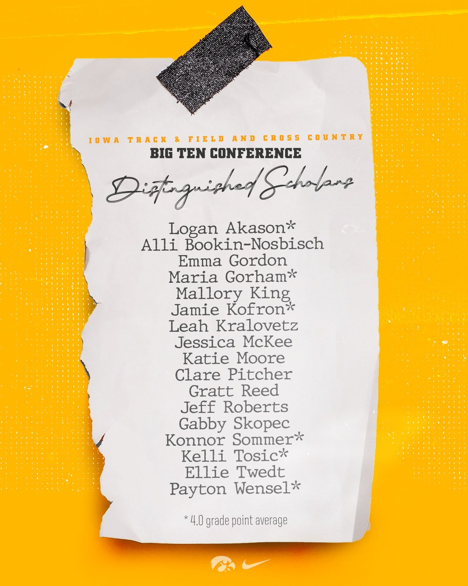 IowaXC_TF's tweet photo. ✨ 𝑩𝒊𝒈 𝑻𝒆𝒏 𝑫𝒊𝒔𝒕𝒊𝒏𝒈𝒖𝒊𝒔𝒉𝒆𝒅 𝑺𝒄𝒉𝒐𝒍𝒂𝒓𝒔 ✨

Congrats to all 17 of our honorees! 🤩

🔗: https://t.co/tkHLuRPIj3

#Hawkeyes x #FightForIowa https://t.co/MovroL1R8A