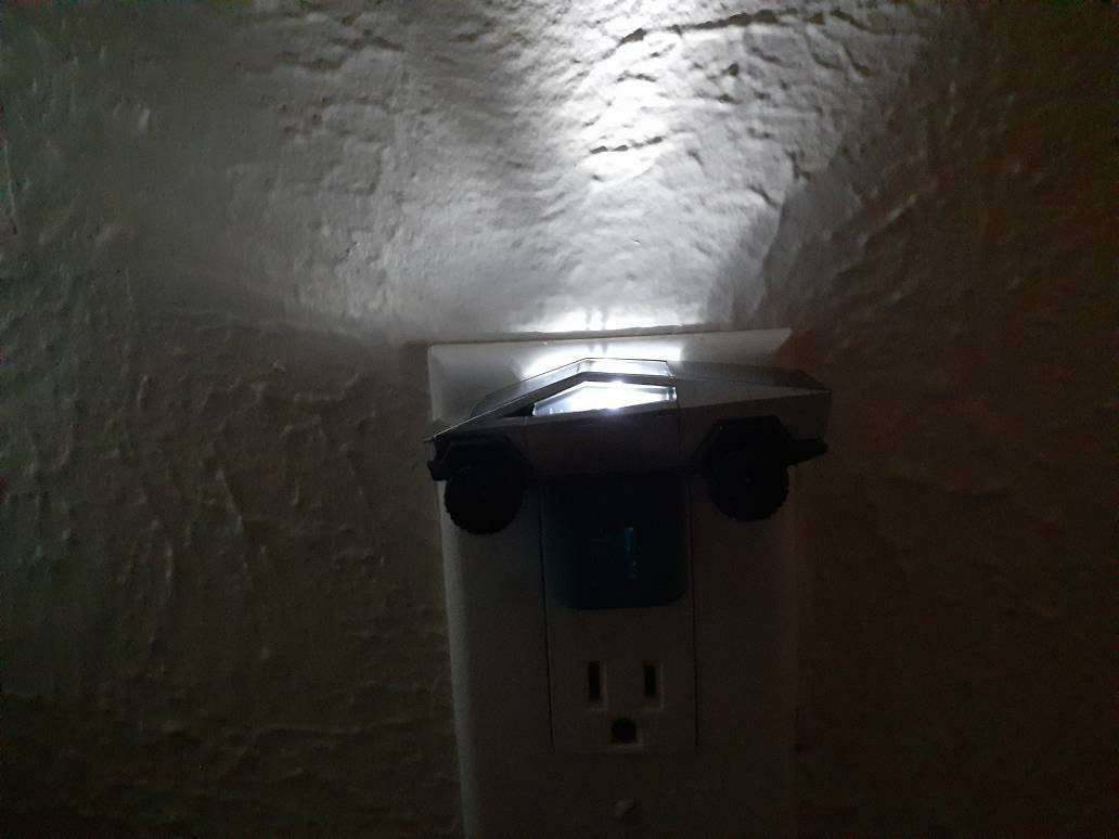 Nostalgia1976's tweet photo. Excited to share the latest addition to my #etsy shop: Toy car night light w/ Hot Wheels Tesla Cybertruck https://t.co/V1GOdy3ywY https://t.co/70cb4QYrBn