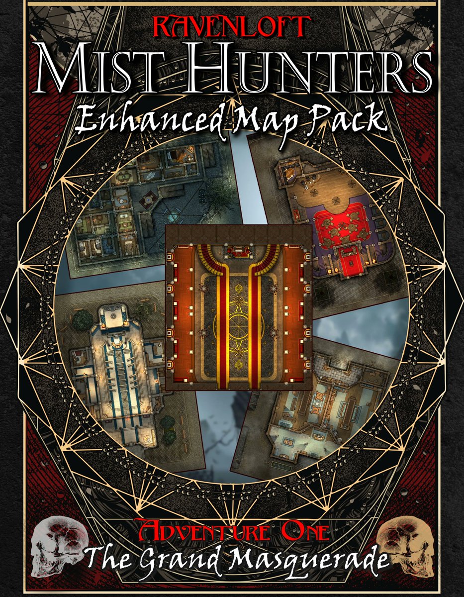 🕷️The Red Widow Theater 🕷️ [22x24]

buff.ly/3IqqW6V

Sample #battlemap from my new #dnd map pack for #Ravenloft Misthunters

Full pack contains 5 maps:
🎭 Dutchess’ ballroom
⛪ Mother of Tears cathedral
📚 Museum library
🚪 Apartment complex
🕷️ Red Widow theater