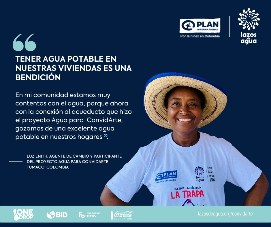 FundacionPlan's tweet photo. La sonrisa de felicidad de Luz Enith refleja lo que representa para ella y su comunidad, tener acceso a agua segura en sus hogares, lo que nos inspira para continuar trabajando por otros
#60AñosTransformandoRealidades #ConvidArte #LazosdeAgua https://t.co/of8RWtU99s