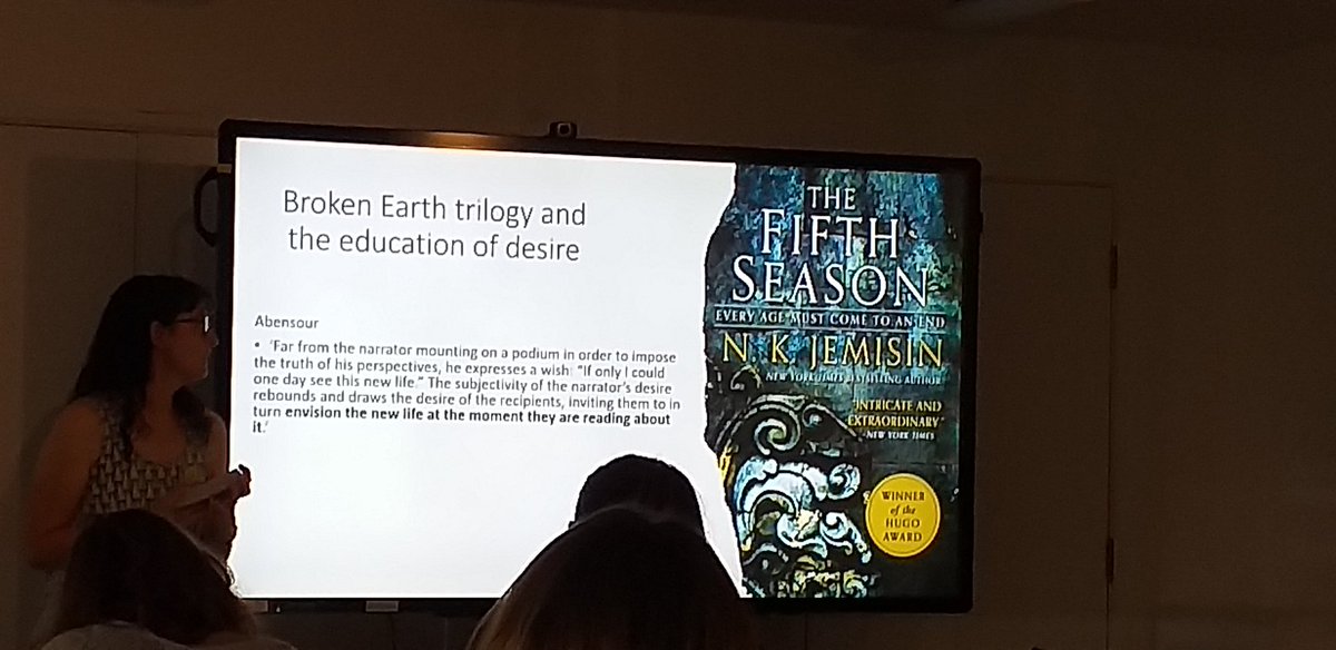 Such a cool, insightful panel on HOPE'S UNDOING 😄 w Richard Boyechko, <a href="/smmedlicott/">Sheryl M. Medlicott</a> , <a href="/m_andorla/">Marta Olivi</a> &amp; Beatrice Masi, &amp; chair <a href="/PatriciaMcManu4/">Patricia McManus</a>

#USS2022 #USS22 <a href="/UtopianSJournal/">Utopian Studies: Journal of the Soc for Utopia St</a> <a href="/utopiaeurope/">Utopian Studies Soc.</a>