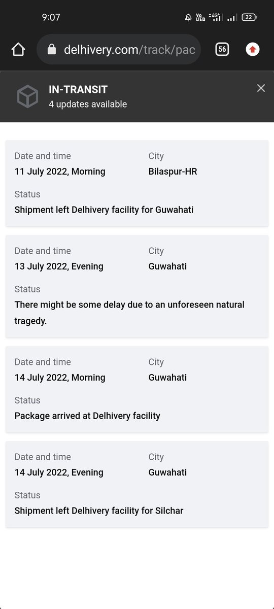 goffer_abdul's tweet photo. @delhivery @help_delhivery  hello dear Delhivery team I don't understand what are doing your team one of my Shipment today received and tonight despatch to silchar tracking id -14636310000851 and another one was pending from last month tracking id- 17034310007092 https://t.co/Uz581b5oeJ