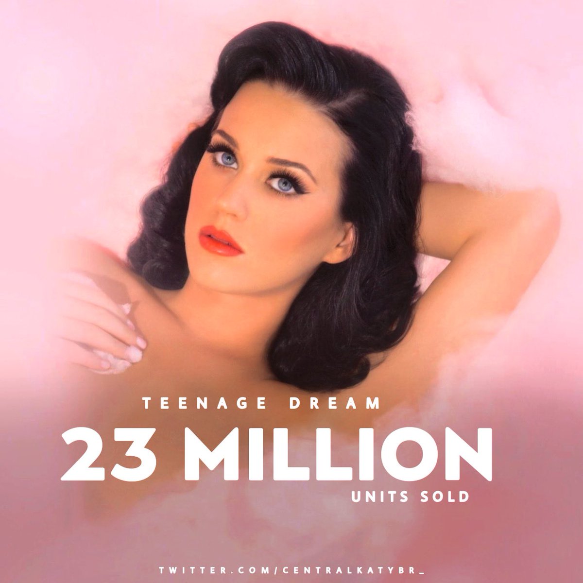 centralkatybr_'s tweet photo. 🍭 Sonho Atemporal e Milionário ! 🍭

“Teenage Dream” ultrapassou 23 MILHÕES de unidades vendidas em todo o mundo. Sendo este o primeiro álbum de Katy Perry a atingir essa marca. https://t.co/nOCo4nPPLr