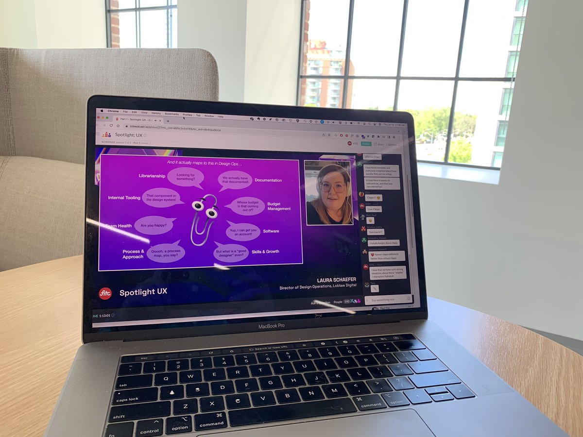 Our incredible Director of Design Ops Laura Schaefer sharing the love &amp; learnings of building the practice at <a href="/loblawdigital/">.</a> at <a href="/FITC/">FITC</a> 🚀 

#fitc #designops
