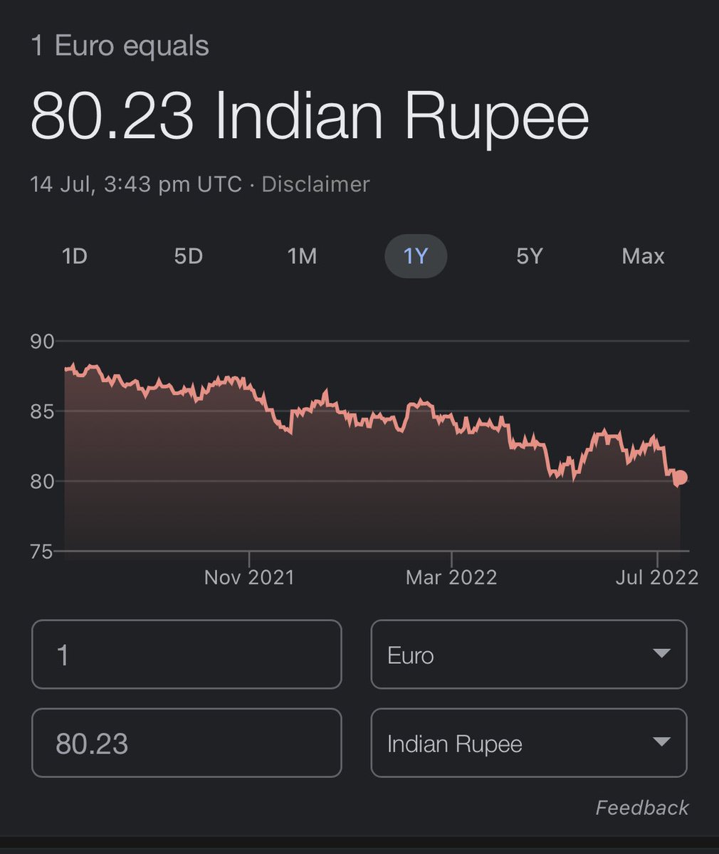 Pee_KayG's tweet photo. @Ujjwalk1970 @RahulGandhi Aaloo se sona banane walo… its not rupee is depreciating..  its USD appreciating against all the currencies. This u can verify by comparing others currencies with rupees. I know its too logical for u to understand. https://t.co/79SBGqowma