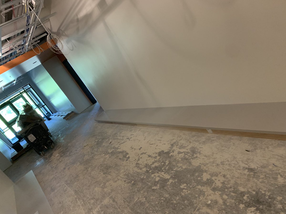 whsd_supt's tweet photo. Plumbing work is moving around the new #VanguardPride elementary school. The bases for the student cubbies are also being set. https://t.co/RmoyIgUKSs