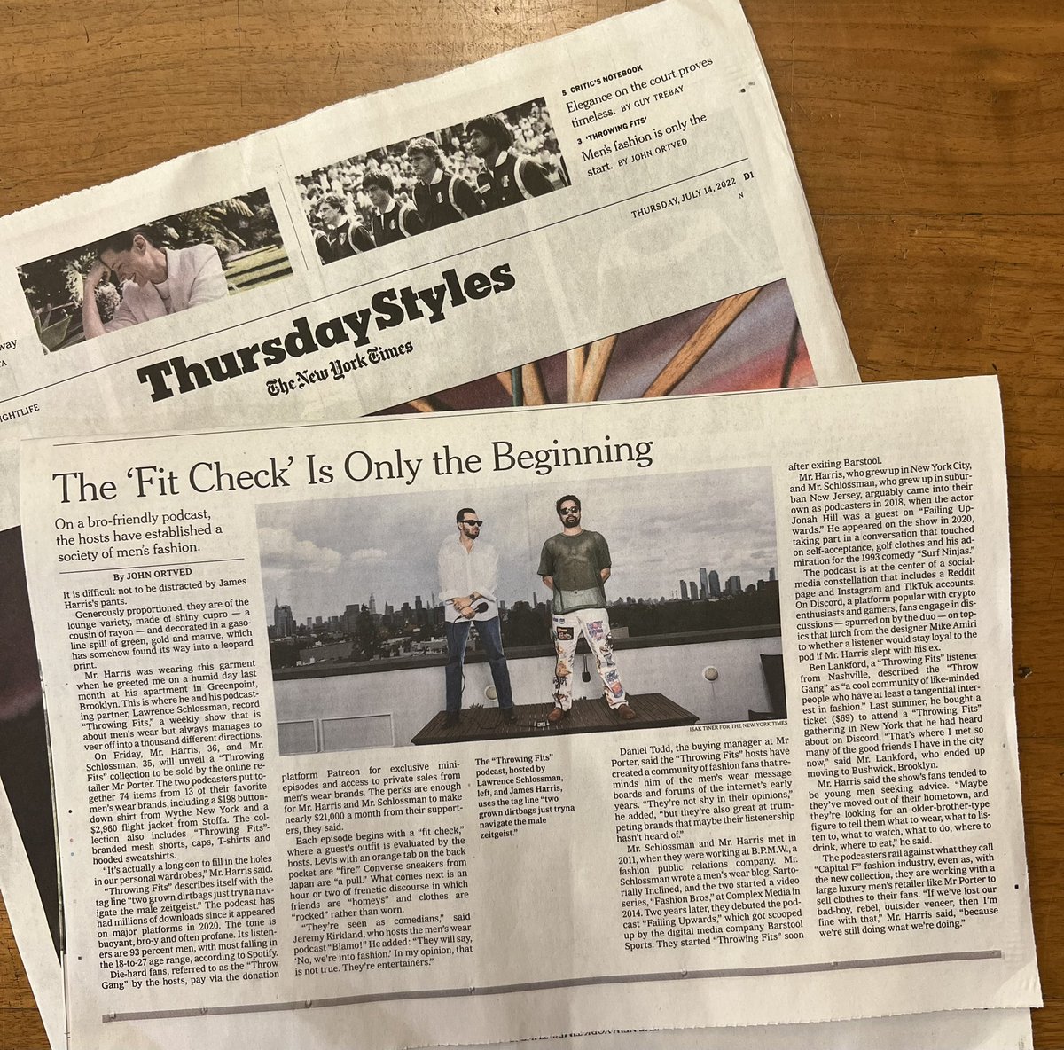 ThrowingFits's tweet photo. “The ‘Fit Check’ Is Only the Beginning” 🗞 Throwing Fits in today’s @nytimes - https://t.co/K6Eg9y306H https://t.co/nXwgY0sGu4