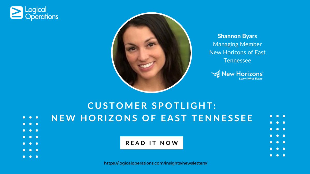logicalops's tweet image. Under the leadership of Shannon Byars, New Horizons of East Tennessee is changing people's lives through training. Learn about the high-growth areas they're focusing on in the latest Customer Spotlight.
Read the full article here: lnkd.in/gxDQFx3Q
#instructorledtraining