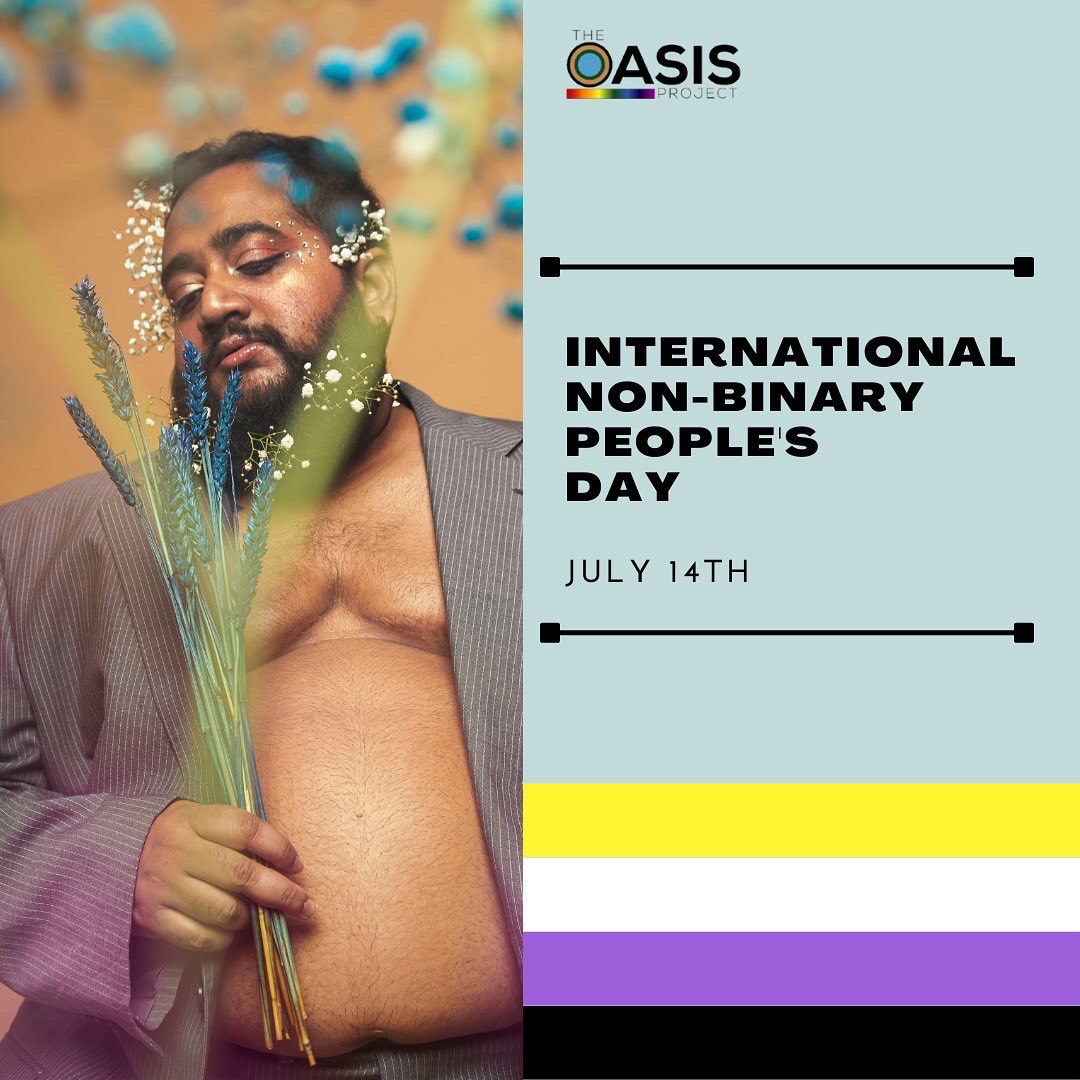 theoasis_pr's tweet photo. Happy International Non-Binary People’s day from all of us at #TheOasisProject https://t.co/enEMHxOjKk
