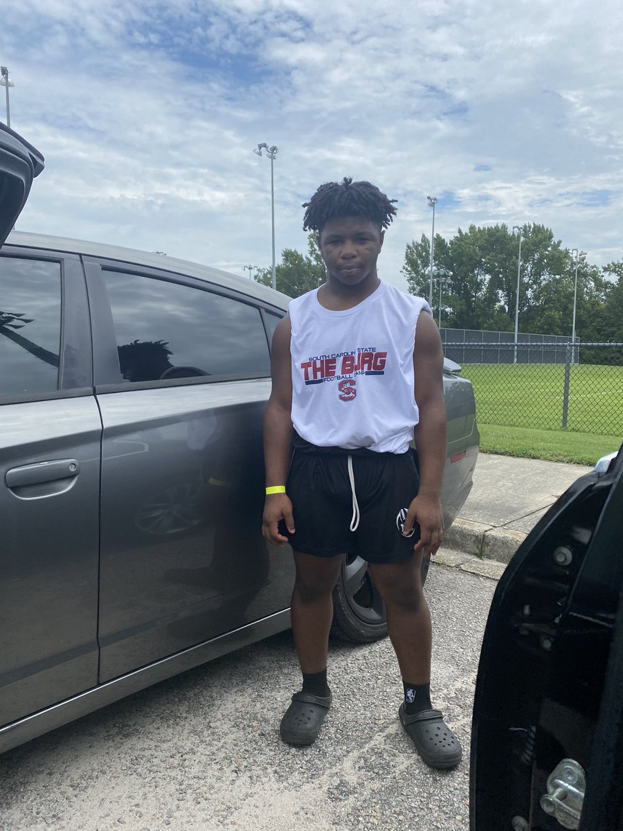 I had a great time <a href="/SCState_Fb/">South Carolina State Football</a> camp. I got and better and learned a lot <a href="/CoachQuinn19/">Matt Quinn</a> <a href="/NAHSJacketFB/">NA Football</a>