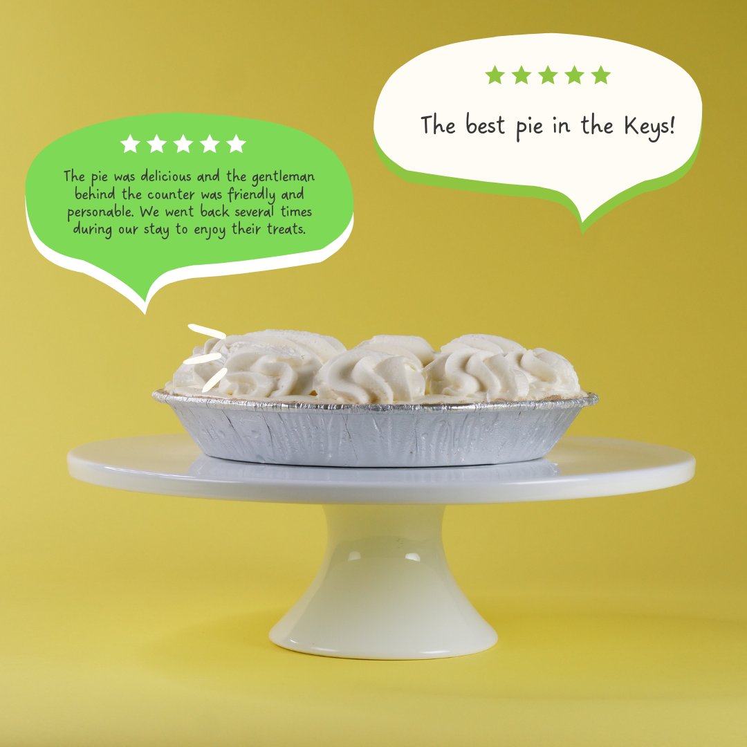 We love hearing from our customers. It is our goal to provide you with amazing pies and bars, along with quality customer service.

If you haven't experienced our delicious pies, visit keylimepieco.com. 

#Reviews #KeyLimePieCo #KeyWest #FloridaKeys #OrderNow