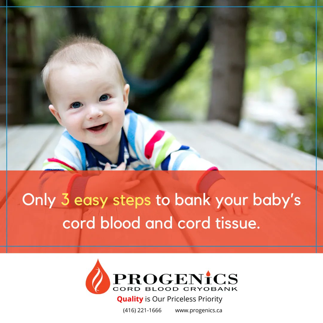 ProgenicsCB's tweet photo. Only 3 easy steps to bank your baby’s cord blood and cord tissue.

https://t.co/CfXpOhcovR https://t.co/W79SBp92VG
