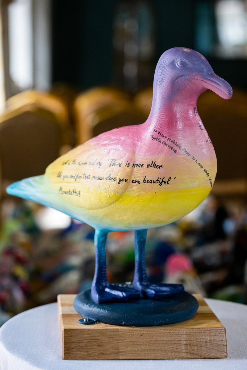 Tonic_Creatives's tweet photo. Our #SeagullOfTheDay is called A Chip of Inspiration and was created by children from All Saints School in Babbacombe. 

Who knew one of our Bay-Gulls could be so wise! 

The trail launches a week today, on Thursday 21 July! 

For more information visit https://t.co/0B5NR39IPC https://t.co/FIYK1ElIc1