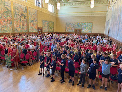 young_dragons's tweet photo. A brilliant morning celebrating the entrepreneurial skills of children who took part in the Swansea Primary Enterprise Challenge at the Brangwyn Hall https://t.co/6EYVoUQWkw