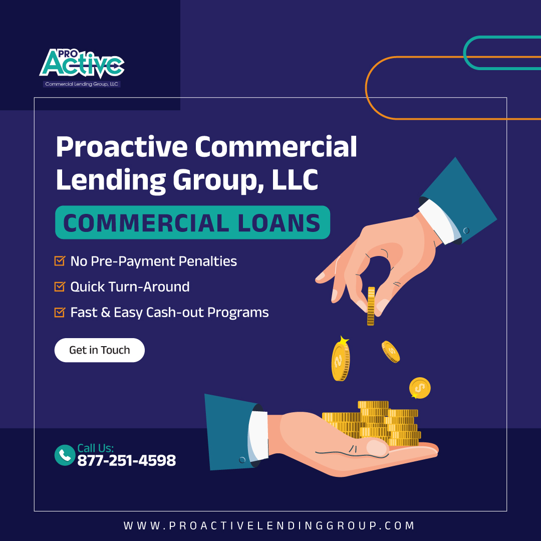 ProactiveLends's tweet image. Our #commercialloan program offers quick turn-around and fast &amp;amp; easy cash-out. Explore our offerings at bit.ly/3xs599Z. #financialmanagement #financialfreedom #financialservices #lendingexperts