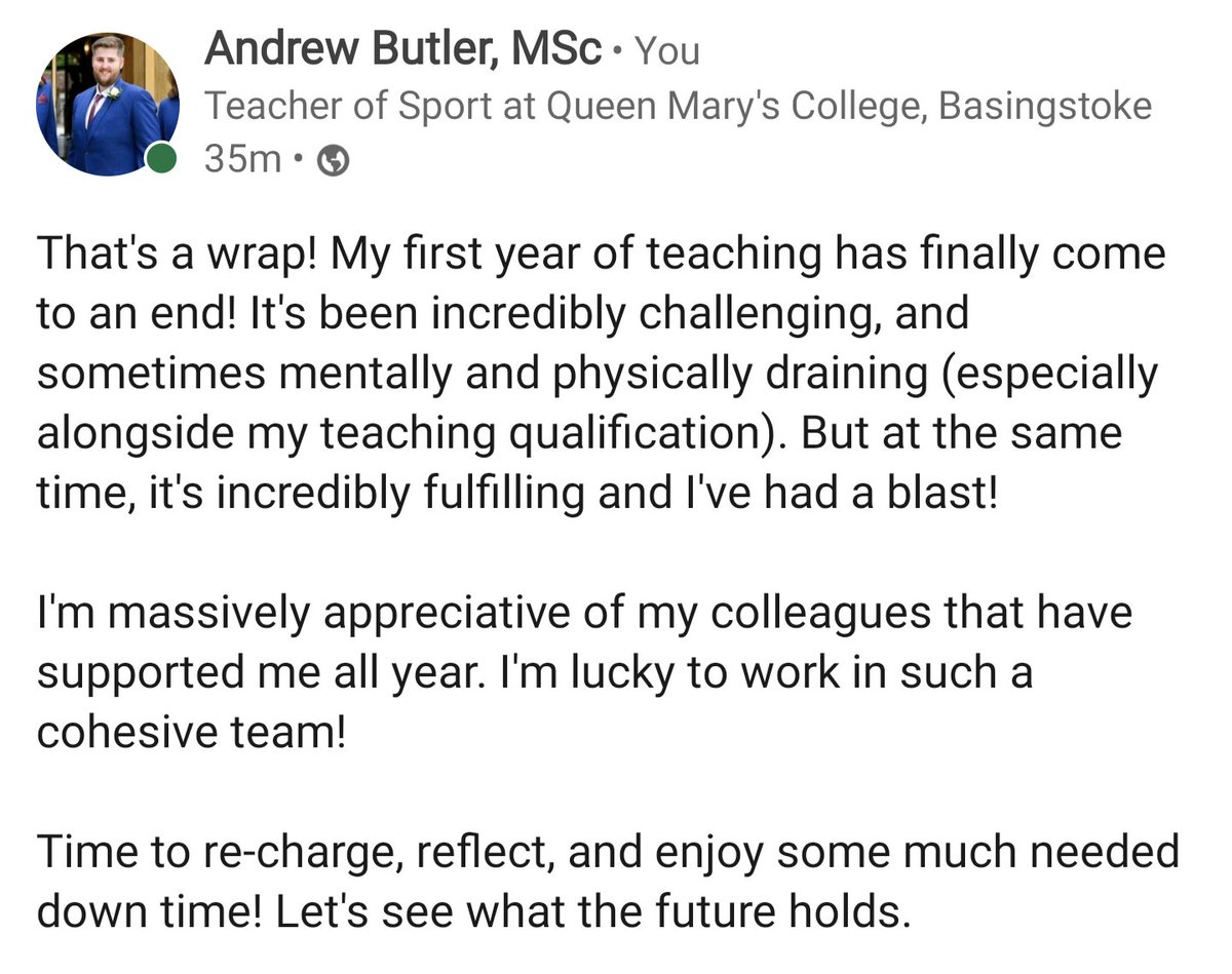 2021/22 - First year of teaching is over!