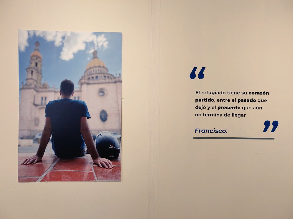 migueluribeh's tweet photo. El Museo de Aguascalientes alberga la exposición fotográfica «Quien sea. Donde sea. Cuando sea.», organizada por la @AcnurMexico, con el objetivo de fomentar la comprensión y la empatía hacia las personas refugiadas y desplazadas. 📷 🇺🇳 🇲🇽

#ConLosRefugiados https://t.co/NG8n4r4m2L
