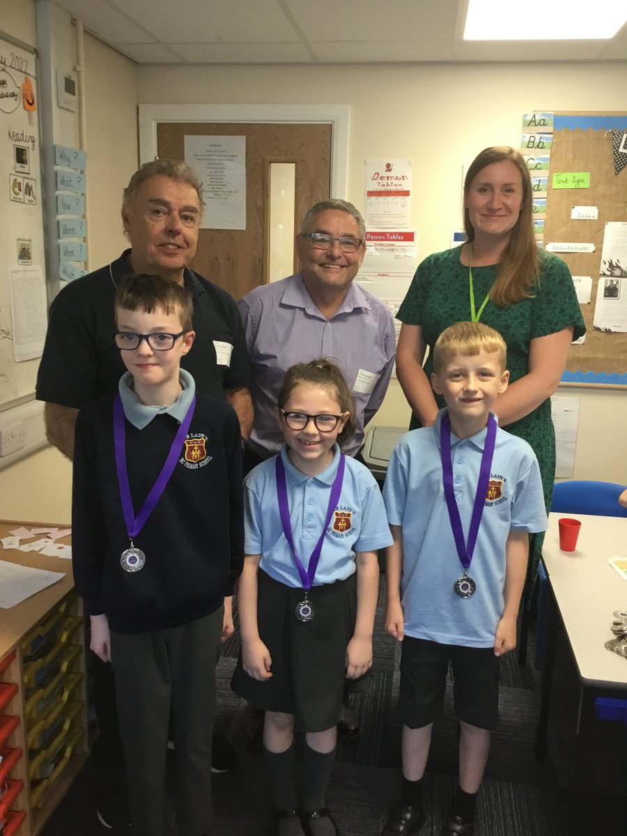 MrsTeahan's tweet photo. We were presented with some very special medals today bu our local councillors to help us remember the Queen's Platinum Jubilee. @OURLADYSASPULL https://t.co/lnftpowrRF