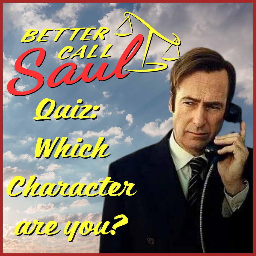 OldrSlitlyWisr's tweet photo. As the final season of #BetterCallSaul comes to a close, we thought it would be fun to share a Better Call Saul Quiz: which character are you? Click the link to take the quiz and be sure to let us know your results.

https://t.co/1guLoLAYOf

#BetterCallSaulSeason6 #QUIZTIME https://t.co/2SJSi7lBfp