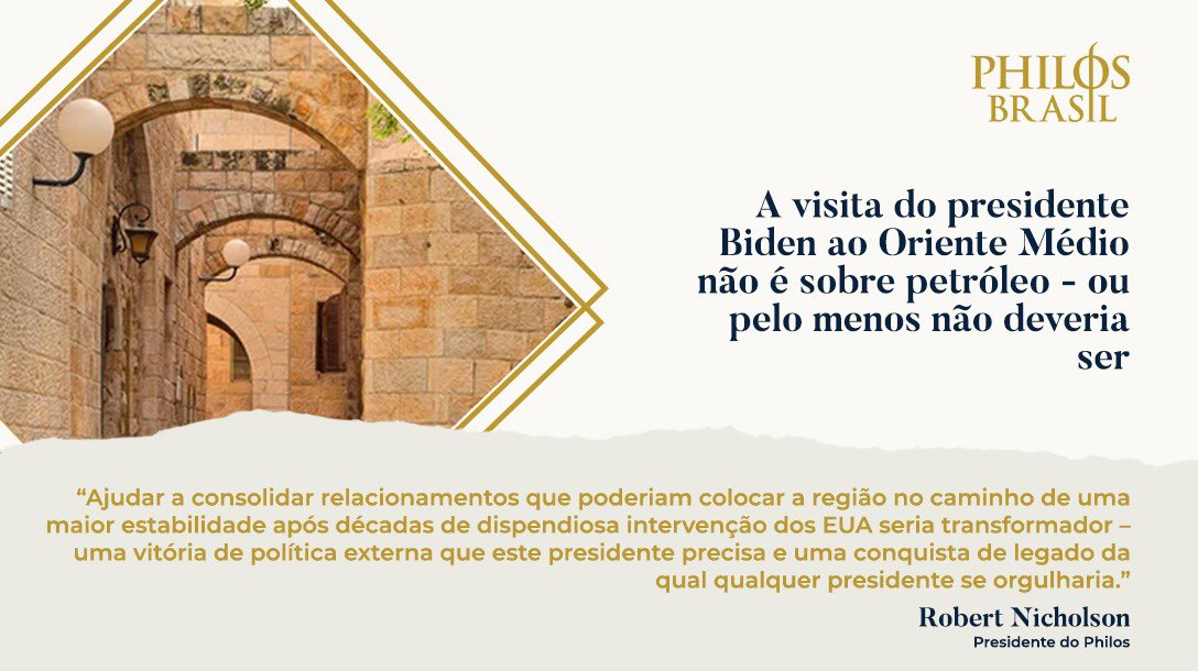 PhilosBrasil's tweet photo. De acordo com @rwnicholson_, a viagem de Biden ao Oriente Médio não é apenas uma questão relacionada ao petróleo.

Em um artigo para o @Newsweek, ele explicou que há muito mais questões em jogo. Leia abaixo um pequeno resumo em português 🧵👇🏼

https://t.co/UDryaq0QH3 https://t.co/fggDoSPShd