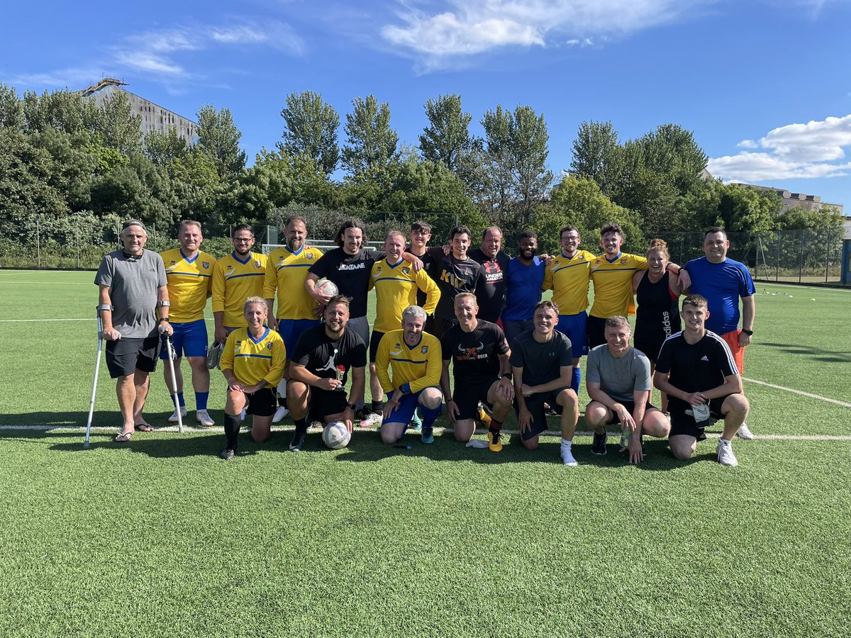 Very entertaining game of football against @SWPCardiff with the teachers <a href="/willowshigh/">WillowsHighCardiff</a> emerging victorious in a 6-3 thriller! Great advert for community spirit! #ourworldcupfinal <a href="/MrJackLiamSmith/">Jack Smith</a>