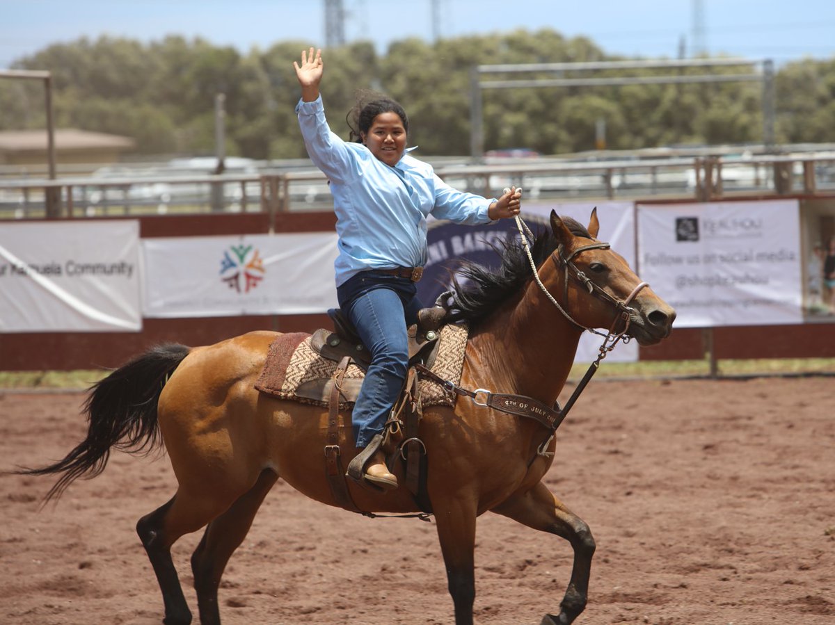 parkerranchinc's tweet photo. Congratulations to our 4th of July Keiki Barrel Race Winners:
1st: Holden and Hayden Onaka at 45.291
2nd: Anaiya Souza and Ava Andrade at 52.306
3rd: Grace Auweloa and Skylar Branco at 67.219 https://t.co/KRRk5lPqc8