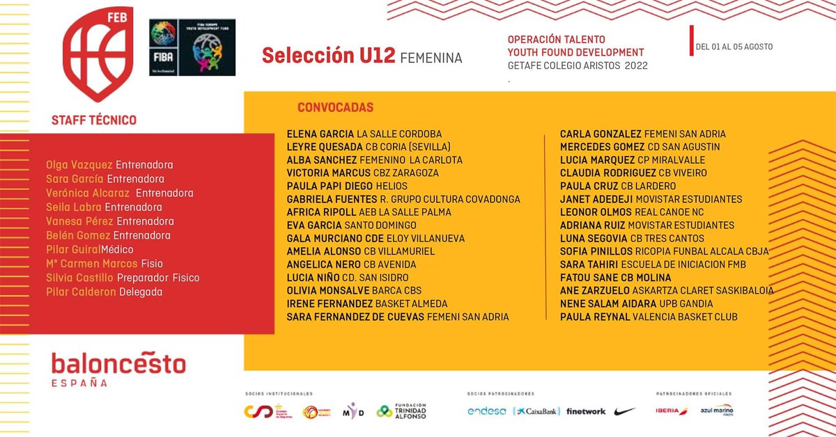 cblardero's tweet photo. Enhorabuena a Paula Cruz Prieto del @cblardero por su convocatoria con la Selección U12 Femenina de @baloncestoesp que se va a celebrar en Getafe.
Enhorabuena Paula eres grande 🏀💛.
@federacion_riojana_baloncesto por su programa de detección de talentos . https://t.co/hS05nsIGC5