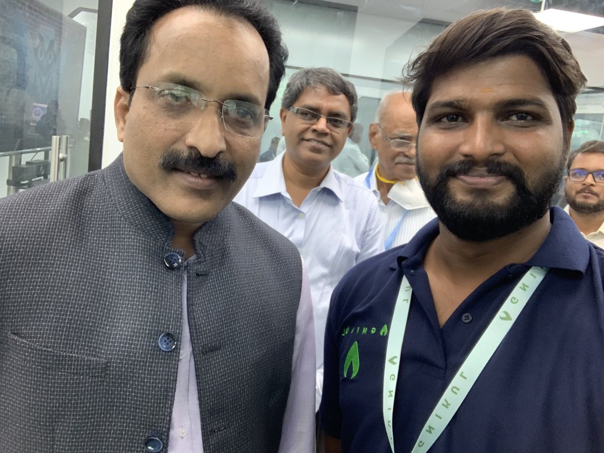 nanthakumarisha's tweet photo. Our Space tech startup Agnikul Cosmos has inaugurated India's first-ever facility to manufacture 3D-printed engines in Chennai. Named Rocket factor it was  by Tata Sons chairman N Chandrasekaran and Isro chairman S Somanath in the presence of Pawan Goenka IN-SPACe and prof-sathya https://t.co/vpbjNbAmbl