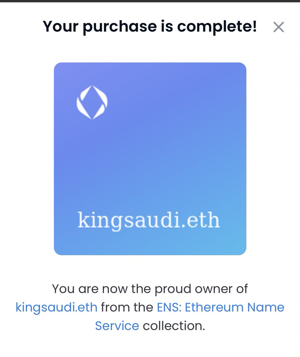 Thecryptolord_'s tweet photo. Inshallah 

Calling all kings of Saudi ….

I have just purchased the ‘King Saudi’
On @ensdomains 

@TheSaudisNFT Prepare for #MAXBIDDING 👇🏽 

https://t.co/WOSr3GJzz0

#NewProfilePic #NFT #NFTs #nftsale #NFTcollections #SaudisNFT #saudikings #SAUDISBILLIONAIRE #saudiprince #Dubai https://t.co/z9elg49tTc