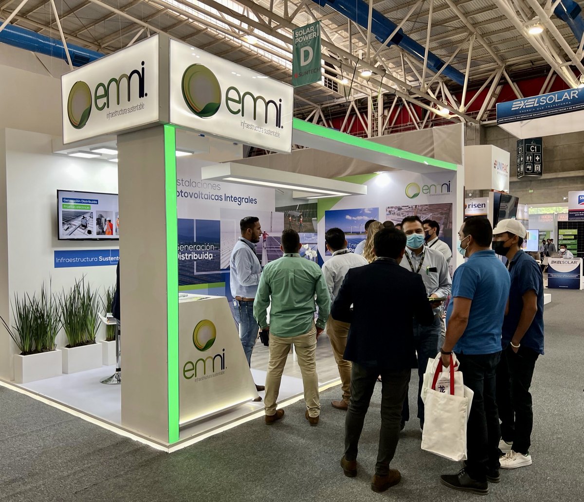 EMMI_Mexico's tweet photo. Ayer fue el 2do día en @SolarPowerMx , en donde hemos estado con clientes y proveedores ofreciendo soluciones integrales de #AutoconsumoFotovoltaico a la medida. Hoy es el último día, ¡te esperamos en el Stand D09!☀️⚡ 🌎
#InstalacionesFotovoltaicasIntegrales #EMMI #SPMx2022 https://t.co/byIWpZSe0r