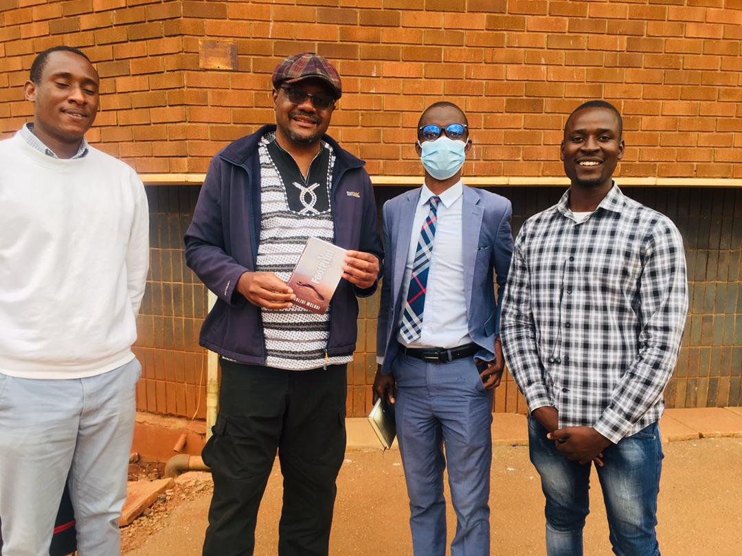 With Daddy Hope at Harare Court in solidarity with Wiwa.