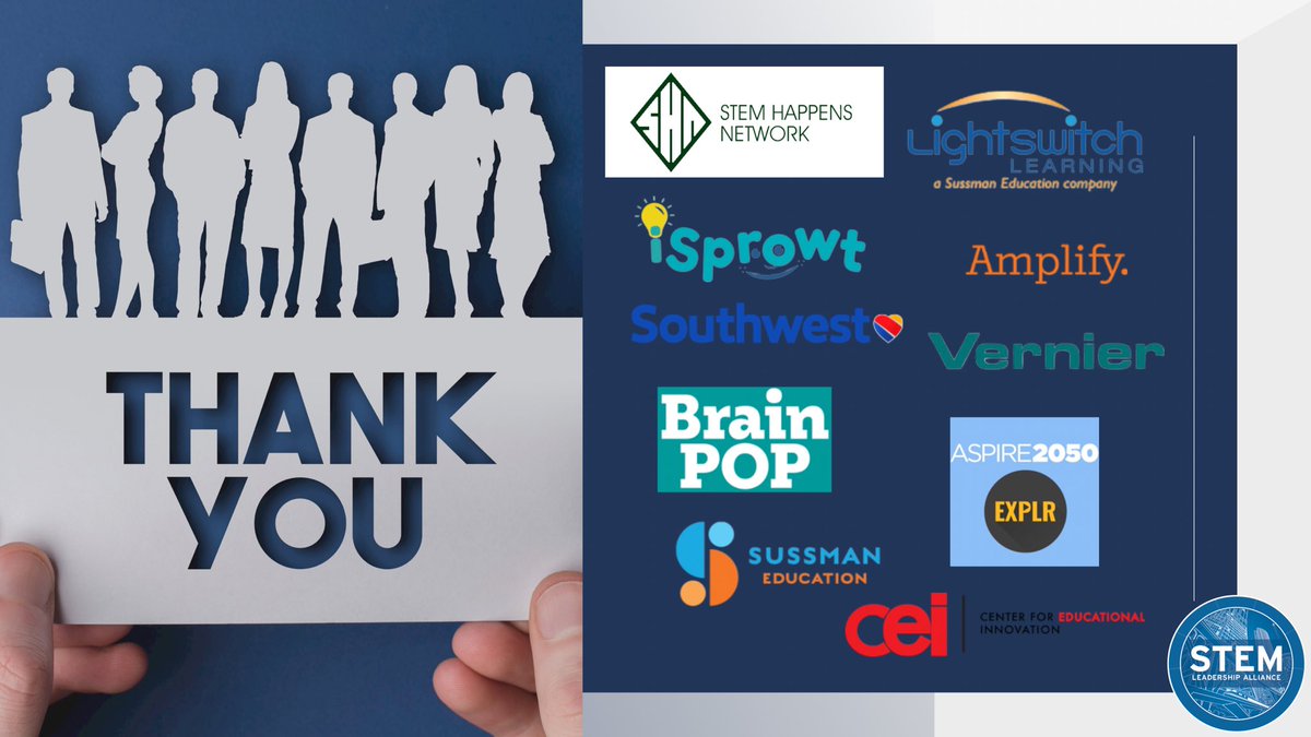WE WANT TO SAY A HUGE THANK YOU TO OUR SPONSORS! 
.
.
.
.
.
.
.
.
.
.
#stem #stemeducation #education #stemsuccesssummit #strongerwithstem