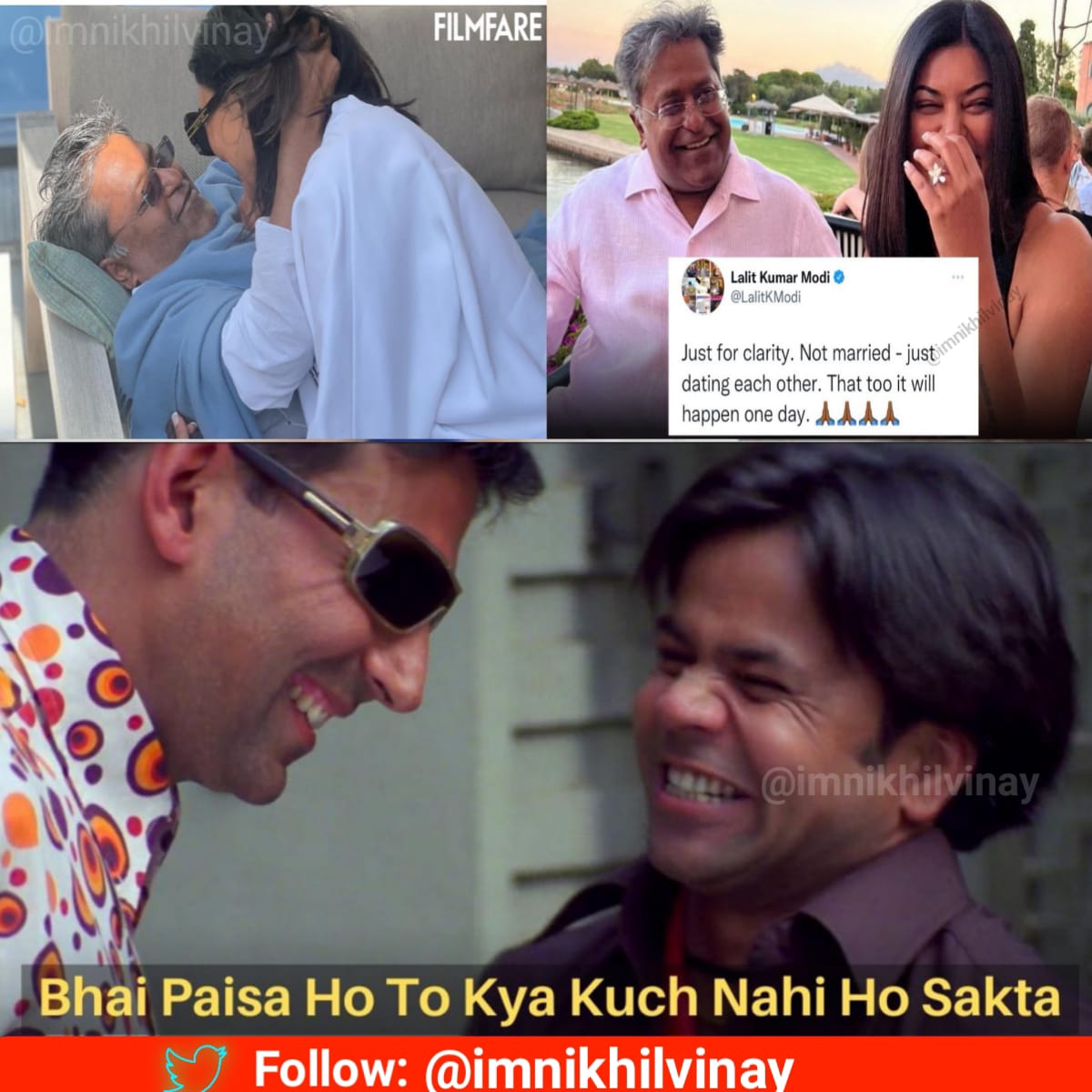 imnikhilvinay's tweet photo. Ye to sach hai bhyiii..  paise ho to kyu kuch nh ho skta
#SushmitaSen https://t.co/b2l2Nf9R43