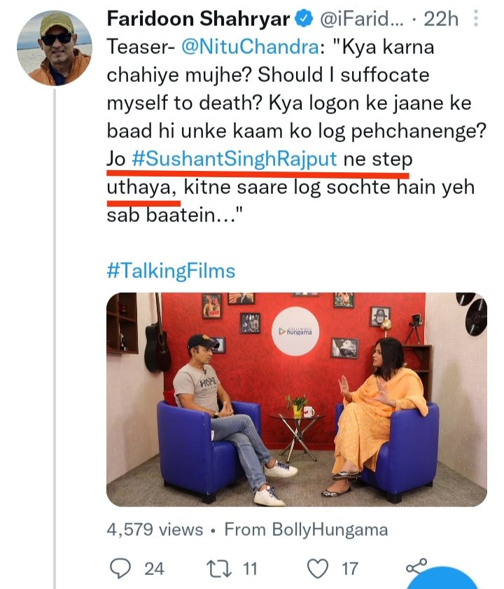 imrudrabha's tweet photo. कितने मिले Faridoon Shahryar .@iFaridoon (@Bollyhungama) तुम्हें ? Sushant Singh Rajput का हत्या हूआँ हैं। CBI is investigating. क्या नहीं पता? शर्म हैं?

अब 1000 गुना और मेहनत करूँगा #BoycottBollywood movement मे। Oath For Justice4SSR

Copy to .@withoutthemind di .@divinemitz di https://t.co/F88cwKnZNg