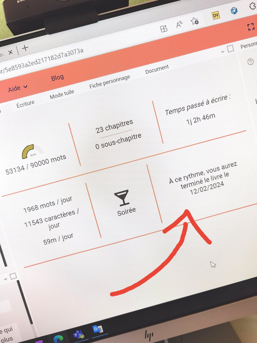 Loustiche's tweet image. Je vous adore hein @writecontrol, mais ça c'est pas gentil 😭
Ne me lancez pas la vérité toute crue comme ça please, enjolivez un peu quoi 🙏🏻

(je précise que j'ai commencé l'écriture de mon roman en 2018...)