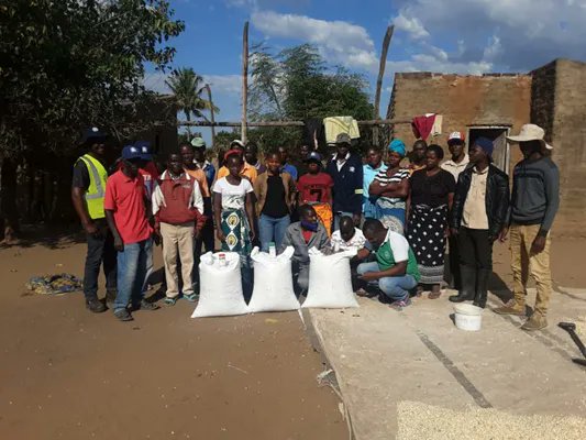 IFDCMozambique's tweet photo. In partnership with @Bayer #TEAMSProgram in #Mozambique, trained 25 #smallholderfarmers and #AgroDealers in techniques for the conservation of cereals, especially #maize in the district of Nhamatanda. https://t.co/bnrrsaLcXP