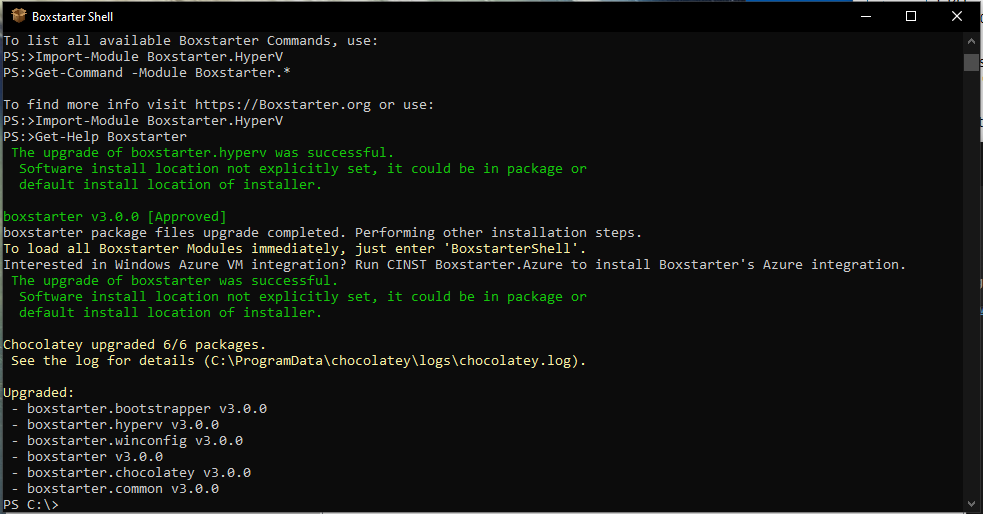 schusterfredl's tweet photo. 🎉 #Boxstarter version **3.0** is available via @chocolateynuget https://t.co/yNQxvX11KD