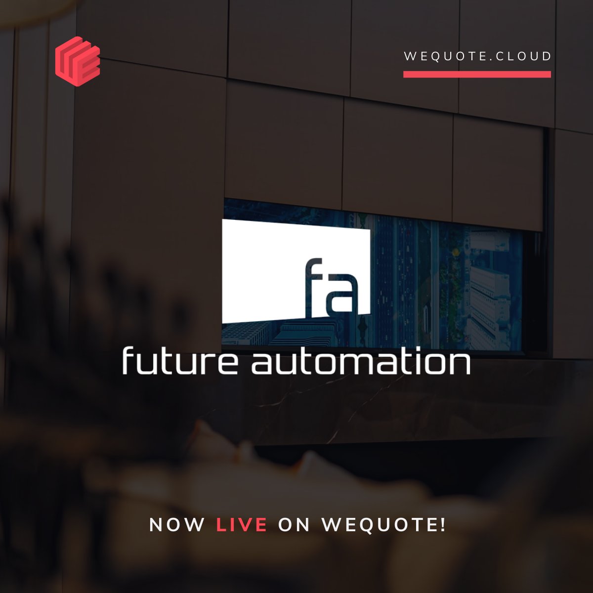 AutomatedTV's tweet photo. We've joined the @wequote_cloud platform as a live supplier!

Integrators in the UK can now add our products to your proposals with live pricing and product info that's updated daily.

#smarthometechnology #avtweeps #av #proposaltool #smarthome #avit https://t.co/WwPS1hr7C0