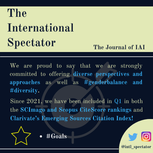 intl_spectator's tweet photo. 🌐 What do we believe in?
1️⃣#Diversity
2️⃣#GenderBalance
3️⃣High scholarly value
🌐 How does it show?
1️⃣#Peer-review process
2️⃣ Q1 in #SCImago & #ScopusCiteScore rankings
3️⃣ #Clarivate's Emerging Sources Citation Index
... and much more!
👉https://t.co/ThgshTmPwp https://t.co/ZNwMVz3BAy