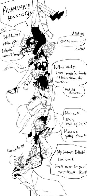 ぶら下がる皆
翻訳使った拙い英語でごめん😭 